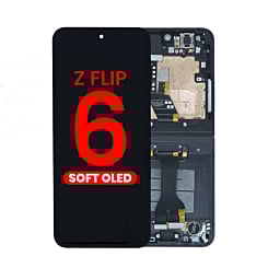OLED Assembly with Frame for Galaxy Z Flip 6 F741 (BLACK) (US & International) (Aftermarket OLED)