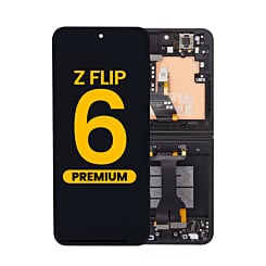 OLED Assembly with Frame for Galaxy Z Flip 6 F741 (BLACK) (US & International) (Premium)