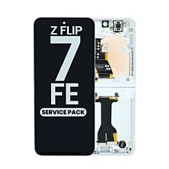 OLED Assembly with Frame for Galaxy Z Flip 7 FE F761 (WHITE) (US & International) (Service Pack)