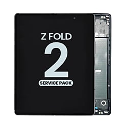 OLED Assembly with Frame for Galaxy Z Fold 2 F916U (MYSTIC BLACK) (Service Pack)
