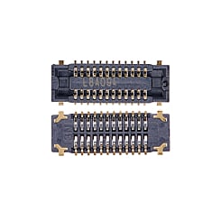 Order the Front Camera FPC Connector pack of 10 for the Galaxy A13 5G model A136U 2021, located on the motherboard, female type with 24 pins.
