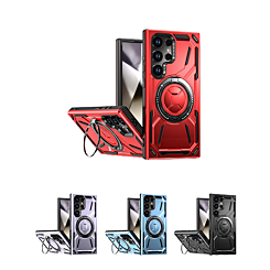 Full-Body Rugged Shockproof Case with Built-in Ring Holder for Galaxy S23 Ultra (Only Ground Shipping)