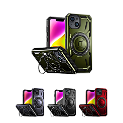 Full-Body Rugged Shockproof Case with Built-in Ring Holder for iPhone 13 / 14 (Only Ground Shipping)