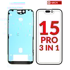 Shop the 3-in-1 front glass, frame, and OCA for iPhone 15 Pro G+ OCA Pro.
