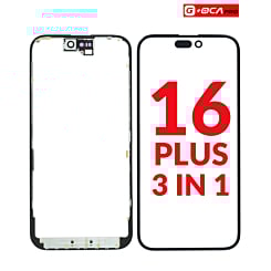 3in1 (Front Glass + Frame + OCA) for iPhone 16 Plus (G+ Oca Pro)