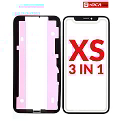 Stock up on the 3-in-1 for iPhone XS with front glass, frame, and G+ OCA Pro.