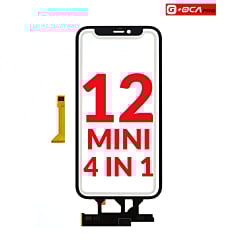 Purchase the 4-in-1 set for iPhone 12 Mini, which includes front glass, frame, short touch, and OCA — No IC — G+ Oca Pro.
