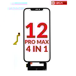 Purchase the 4-in-1 front glass, frame, short touch, and OCA with IC for iPhone 12 Pro Max, G Plus OCA Pro.












