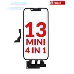 Shop the 4-in-1 Front Glass, Frame, Short Touch, and OCA No IC for iPhone 13 Mini G Plus OCA Pro.

