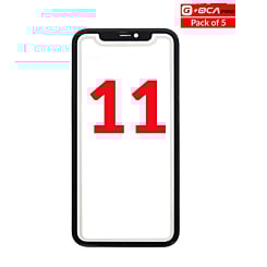 Purchase the Front Glass with OCA and Metal Frame, pack of 5, for iPhone 11, G+ OCA Pro.
