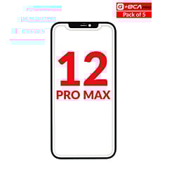 Front Glass with OCA (Pack of 5) for iPhone 12 Pro Max (G+ Oca Pro)
