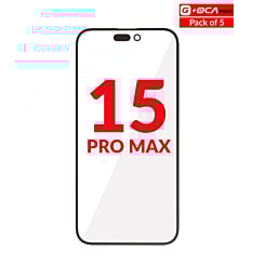 Stock up on the front glass with OCA, pack of 5, for iPhone 15 Pro Max, G Plus OCA Pro.