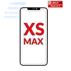 Buy the Front Glass with OCA for iPhone XS Max, pack of 5, G+ OCA Pro.