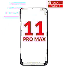 Buy the Metal Frame, Pack of 5, for iPhone 11 Pro Max, G Plus OCA Pro.