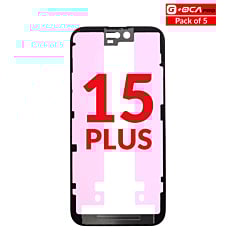 Order the metal frame pack of 5 for iPhone 15 Plus — G+ OCA Pro.