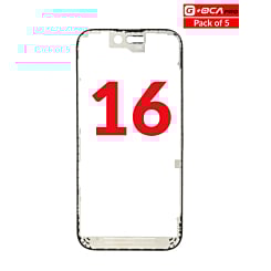 Order the metal frame pack of 5 for iPhone 16 G Plus OCA Pro