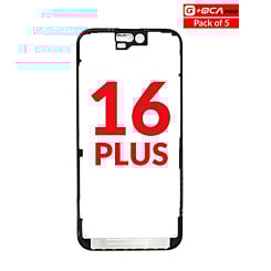 Metal Frame (Pack of 5) (Premium) for iPhone 16 Plus (G+ Oca Pro)
