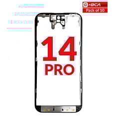 Shop the pack of 10 G+OCA Pro metal frames for iPhone 14 Pro.
