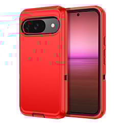 Heavy Duty Case for Google Pixel 10 Pro XL (RED & BLACK) (Only Ground Shipping)