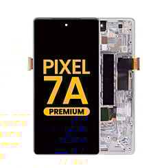 OLED Assembly with Frame for Google Pixel 7A (SNOW) (Premium)