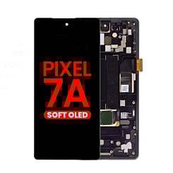 OLED Assembly with Frame for Pixel 7A (Without Fingerprint Sensor) (Aftermarket OLED)