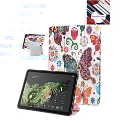 Old Style Notebook Design Case - for Google Pixel Tablet 11'' (2024) - BUTTERFLY (Only Ground Shipping)