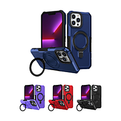 Hard PC Shockproof Case w /Ring Holder for iPhone 13 Pro Max (Only Ground Shipping)