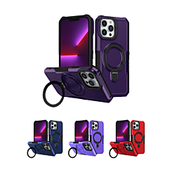 Hard PC Shockproof Case w /Ring Holder for iPhone 14 Pro Max (Only Ground Shipping)