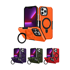 Hard PC Shockproof Case w /Ring Holder for iPhone 15 Pro (Only Ground Shipping)