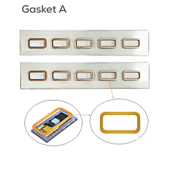 i2C Optical Mirror Original Rubber Replacement Gasket with Adhesive (5 Pcs Type A) (Not Returnable)