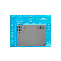 Insulated High Temperature 330mm X 198mm Aluminum Alloy for Microscope / Blue (Only Ground Shipping) (Not Returnable)