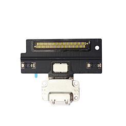 Charging Port Flex Cable for iPad Pro 10.5 (Soldering Required) (WHITE) (Aftermarket)