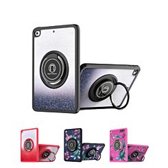 Hard PC Rear / Soft TPU Colorful Border Case with I-ring Holder for iPad 10.2" (7th / 8th / 9th) / Air 3 / Pro 10.5 (Only Ground Shipping)
