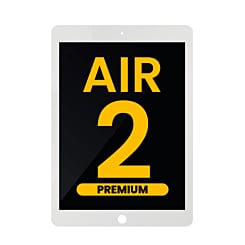 LCD Assembly for iPad Air 2 (WHITE) (Sleep / Wake Sensor Flex Pre-Installed) (Premium)