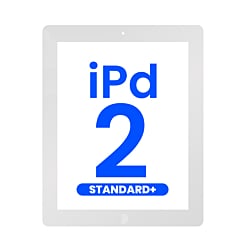 Standard+ iPad 2 Digitizer Assembly w / Home Button (WHITE)