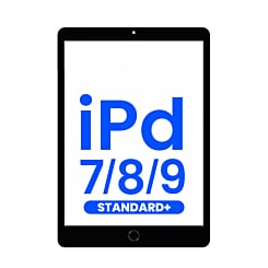 Standard+ iPad 7 (2019) / iPad 8 (2020) / iPad 9 (2021) Digitizer Assembly (BLACK) (Home Button Pre-Installed)