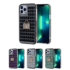 iPhone 11 Crystal Stones Case with Bag Adornment