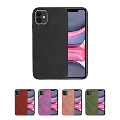 iPhone 11 Matte Retro Leather Case
