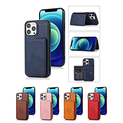 iPhone 12 / 12 Pro Leather Pocket Wallet Case