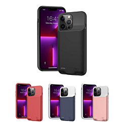 iPhone 13 Mini Portable Soft Rubber Slim Protective Charging Case 6000mAh