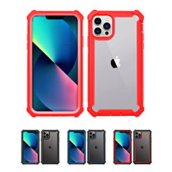 iPhone 13 Pro 3in1 Hybrid Clear Soft TPU Hard PC Back Cover Case