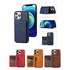 iPhone 13 Pro Max Leather Pocket Wallet Case