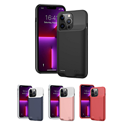 iPhone 13 Pro Max Portable Soft Rubber Slim Protective Charging Case 7000mAh