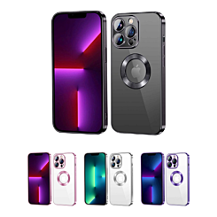 iPhone 13 Pro Max Shiny Wireless Charging Clear Case