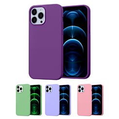 iPhone 13 Pro Max Soft Solid Silicone Case (Full Buttom Cover)