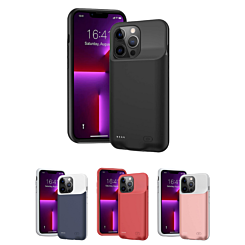 iPhone 13 Pro Portable Soft Rubber Slim Protective Charging Case 7000mAh