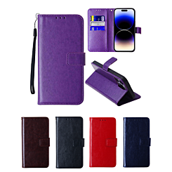 iPhone 14 / 13 Leather Wallet Case with Card Slot