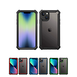 iPhone 14 / 13 3in1 Hybrid Clear Soft TPU Hard PC Back Cover Case