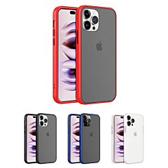 iPhone 14 Pro Hard PC Rear / Soft TPU Colorful Border Case