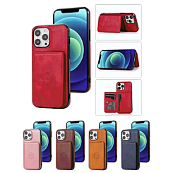 iPhone 14 Pro Leather Pocket Wallet Case